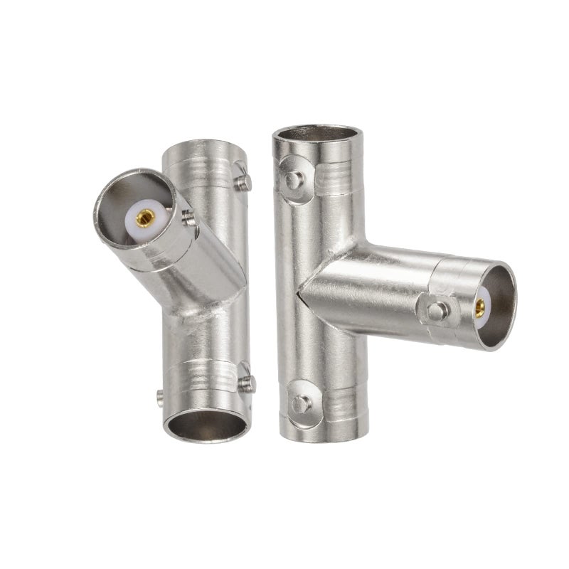 Eightwood 2pcs BNC Tee Type Adapter BNC Female to Female to Female Video Splitter Connector for CCTV DVR Camera - Image 3